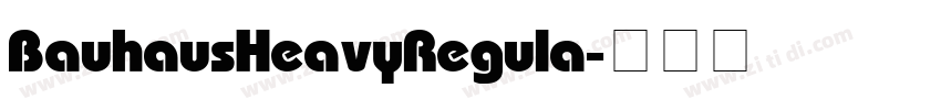 Bauhaus Heavy Regula字体转换